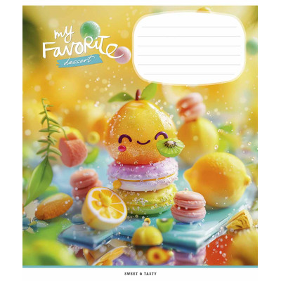 Зошит Школярик Favorite desserts 12 аркушів клітинка (012-3454K) Вінниця - фото 2