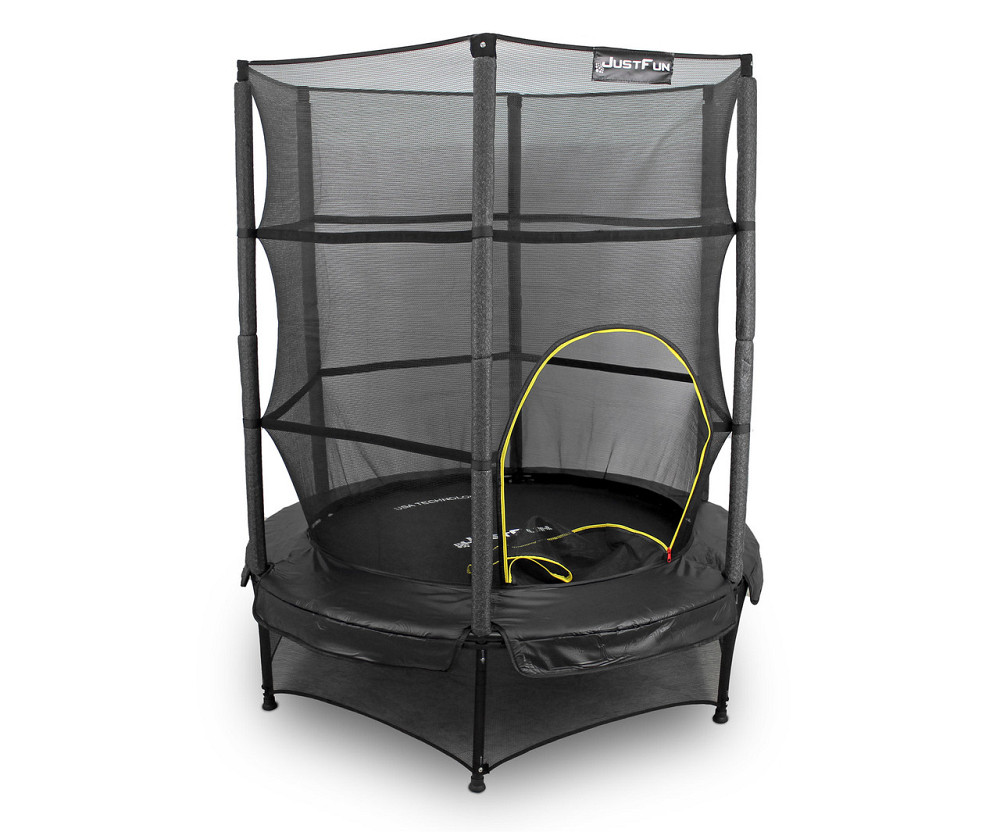Батут детский Just Fun 140 см Black с защитной сеткой для детей Киев - изображение 2