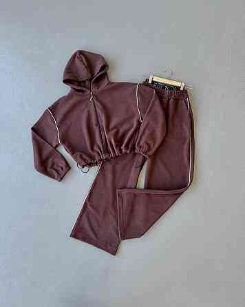 Жіночий теплий прогулянковий костюм : кофта і штани двосторонній фліс Одеса