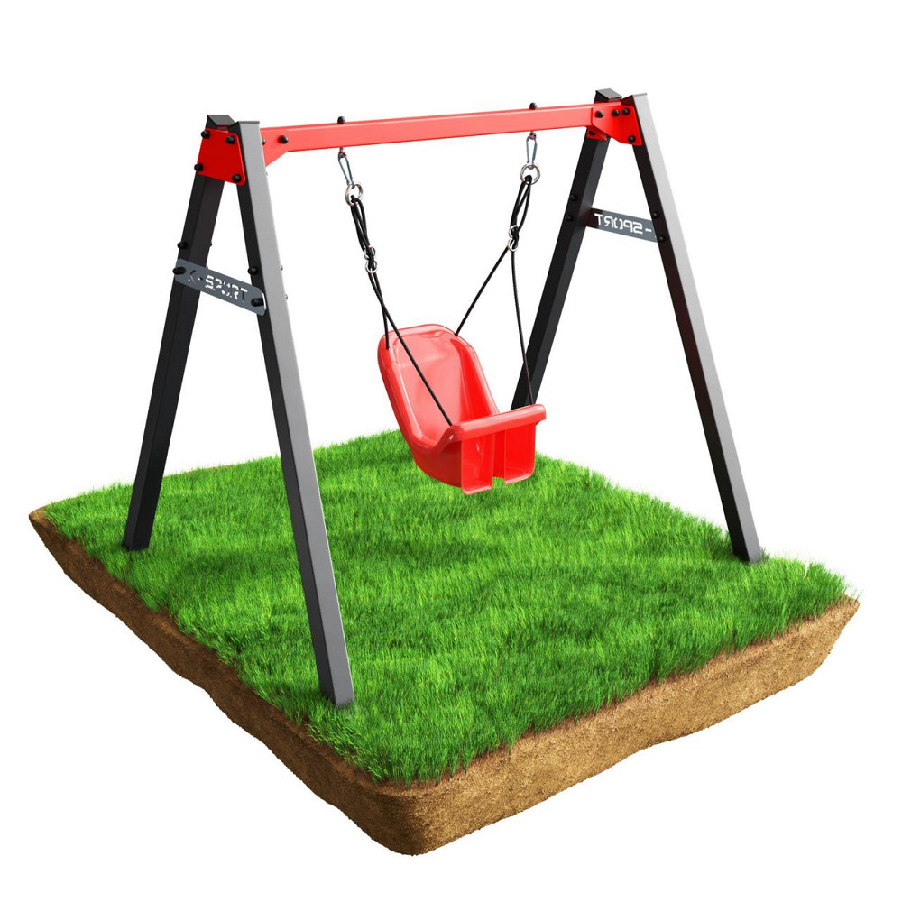 Гойдалка K-SPORT KSOZ023 SUPER FUN - сіро-червона Київ - фото 1