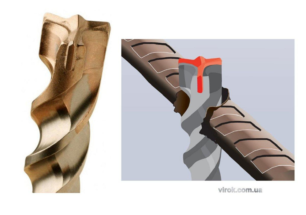 Свердло по бетону USH BOOSTER : 6 x 210 мм. SDS+, 3 різальні пруги (Y) бетон/арматура Одеса - фото 1