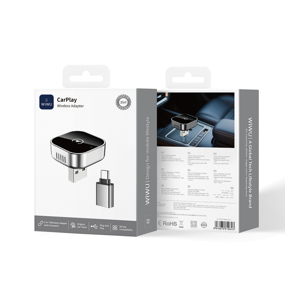 Адаптер WIWU CarPlay Adapter Wi-CP003 Silver Одеса - фото 2