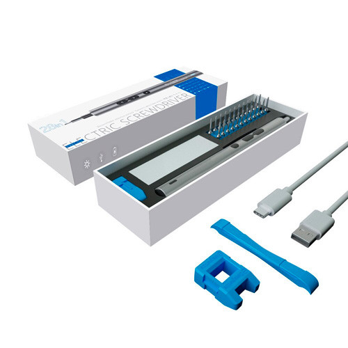 Електровикрутка реверсивна 350мАг з набором біт 4мм 24шт, алюмінієва Вінниця - фото 3