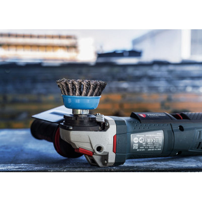 Щітка для електроінструменту Bosch Professional чашкова, сталь, 75мм, 0.5мм, M14 (1.608.622.029) Вінниця - фото 7