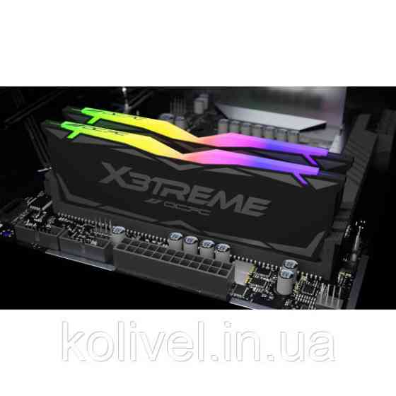 DDR4 64Gb 3600MHz (2*32Gb) OCPC X3 RGB Black, Kit (MMX3A2K64GD436C18) Киев
