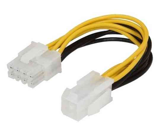Кабель живлення для процесора ATX 4 pin F - 8 pin M, 0.2м Вінниця