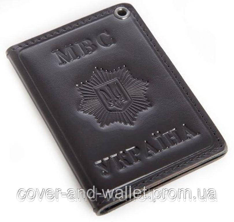 Шкіряна обкладинка на посвідчення Міністерство внутрішніх справ (МВС) Київ - фото 6