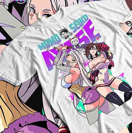 Футболка для мальчика аниме Дандадан Окарун Окарун Момо оверсайз (рост от 165 до 180 ) Черний AnimeJ0183m Днепр