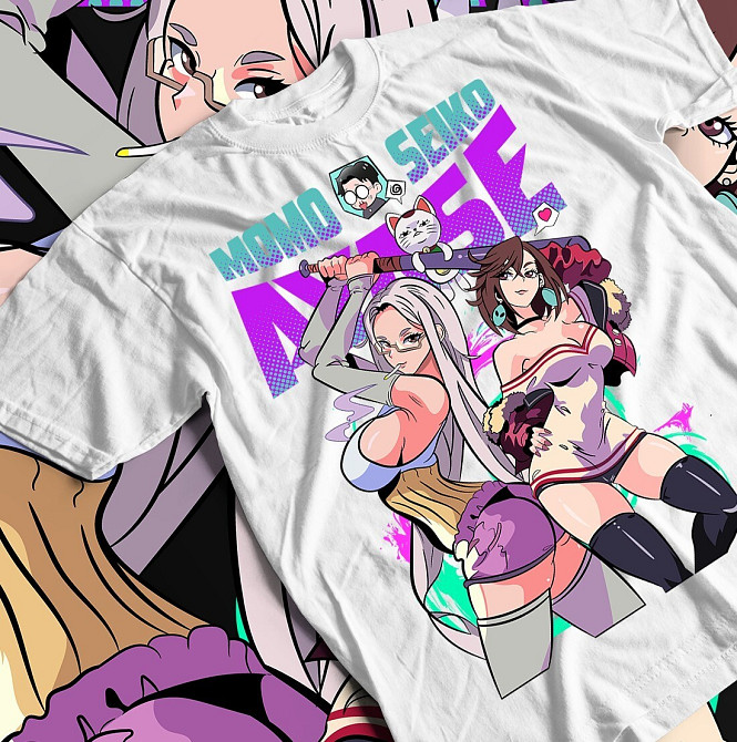 Футболка для мальчика аниме Дандадан Окарун Окарун Момо оверсайз (рост от 165 до 180 ) Черний AnimeJ0183m Днепр - изображение 1