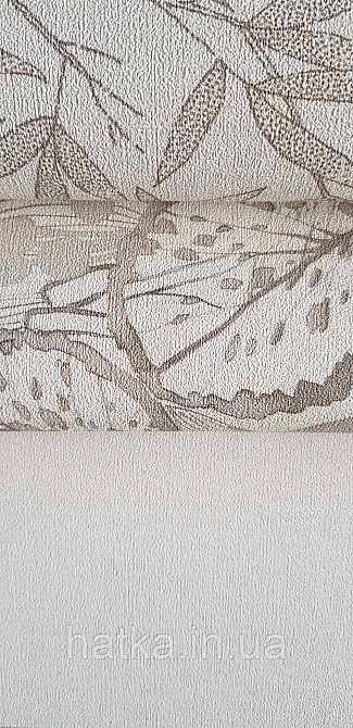 Обои виниловые на флизелине метровые Rasch Novella 1,06х10 однотонные матовые структурные молочные Киев - изображение 1
