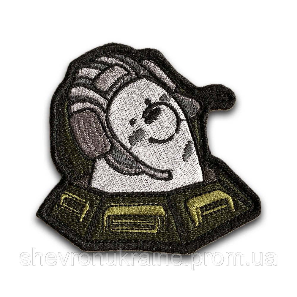 Шеврон ТАНКИСТ (Форма контурная. На липучке) Размер 8x8.5см Киев - изображение 8