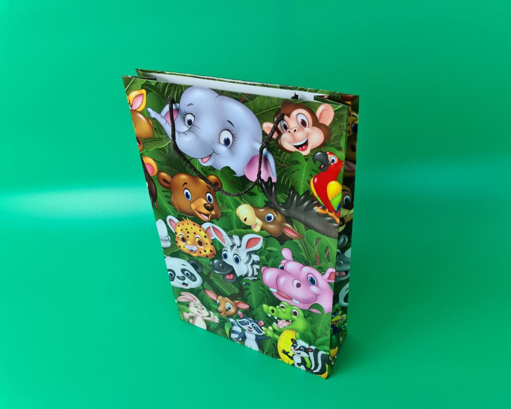 Большой бумажный пакет вертикальный  25/37/8(артBV-136) (12 шт) Харьков - изображение 1