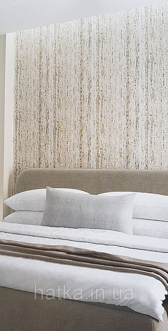 Шпалери вініл на флізеліні Marburg Travertino 1.06х10 абстракція смужки кори дерева беж коричневі чорні Київ - фото 1