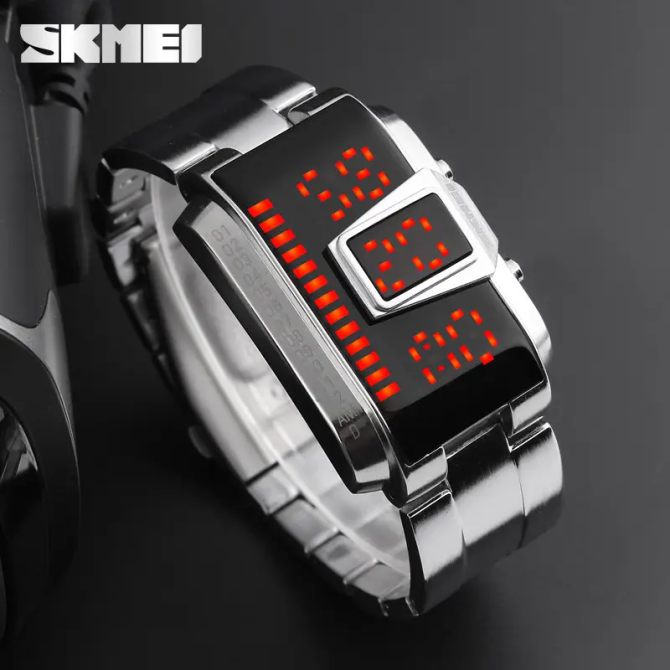 Чоловічий оригінальний годинник Skmei 1179 (Сріблястий) Вінниця - фото 7