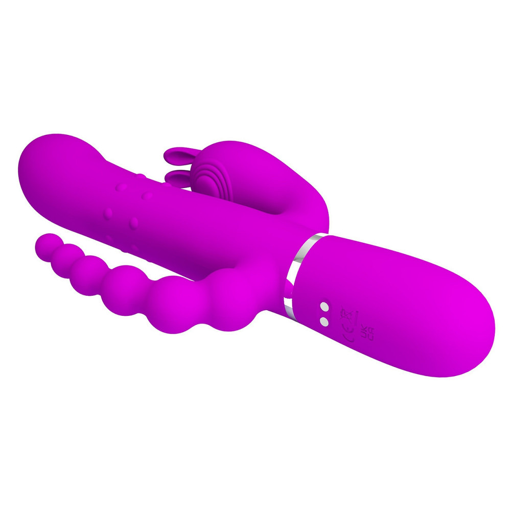 Вибромассажер с анальным и клиторальным стимулятором Pretty Love - Cammy Purple Twinkled Tenderness, BW-500036 Sex Aura Киев - изображение 7