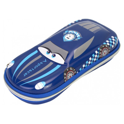 Пенал Cool For School Объемный 3D 1 отделение Голубой (QT-5645-Blue) Винница - изображение 1