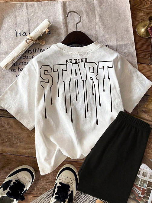 Футболка женская с принтом  42 Белая 2664082110 Днепр - изображение 1