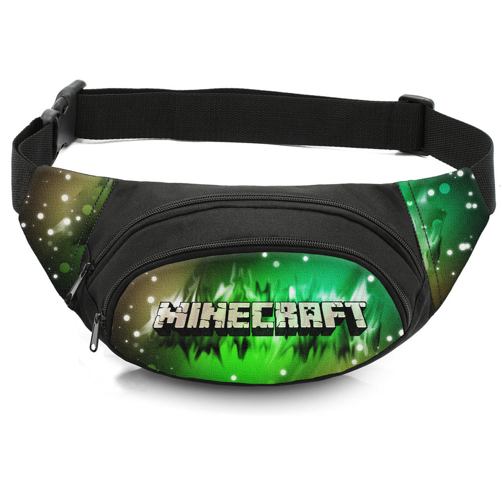 Сумка-бананка дитяча з принтом Minecraft поясна сумка для хлопчика (4522) Київ - фото 1