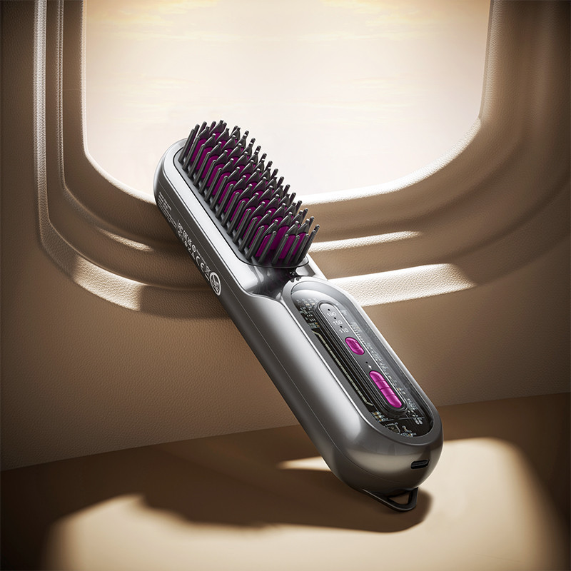 Расческа для выпрямления волос HOCO HP45 Heating straight hair comb Gray Киев - изображение 15