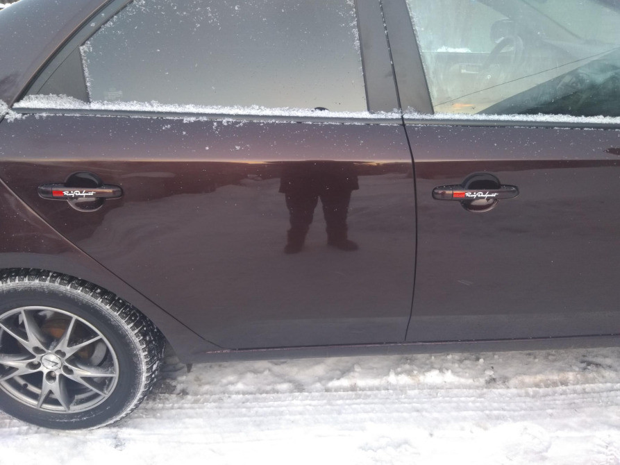 Наклейки на ручки машины Trd номер 7 Белая светоот Киев - изображение 6