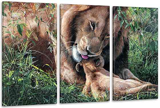 Модульна картина Сім'я Лев Аrt-230_3А Київ