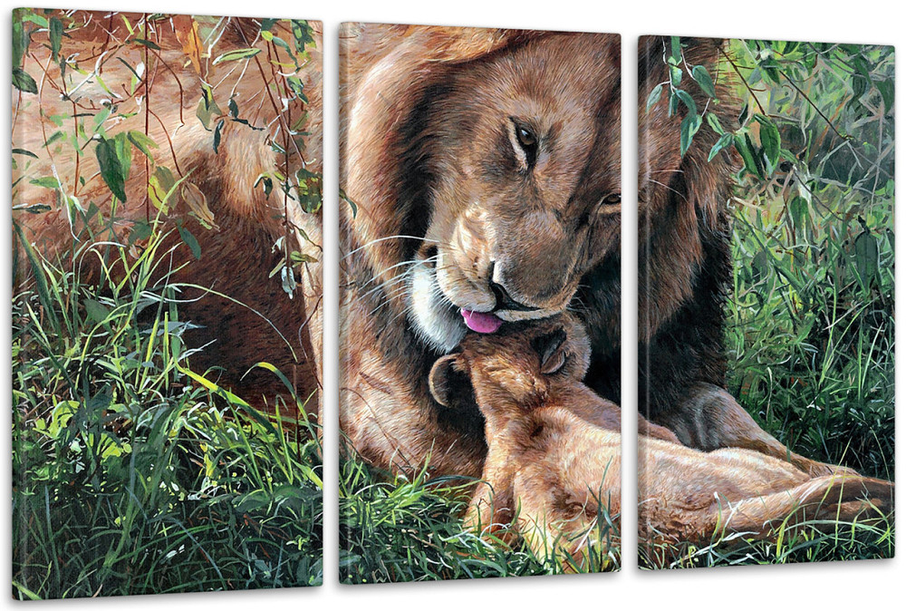 Модульна картина Сім'я Лев Аrt-230_3А Київ - фото 1