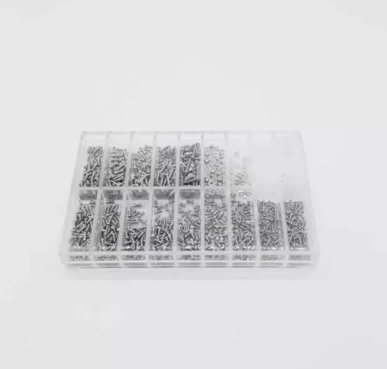 Набір гвинтів, гайок, шайб для ремонту окулярів, годинника 9425, 1000 шт. Винница