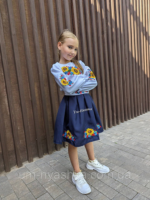 Сукня червона вишиванка з соняшниками р.128-146 Кривой Рог - изображение 7