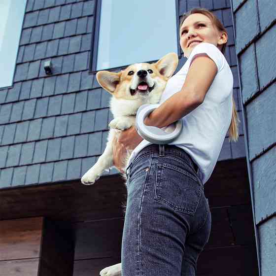 Повідець-рулетка для собак WAUDOG R-leash, кругла, XS-M, до 40 кг, 2,9 м, світловідбиваюча стрі Коломия