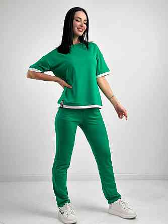 Летний трикотажный костюм-двойка 