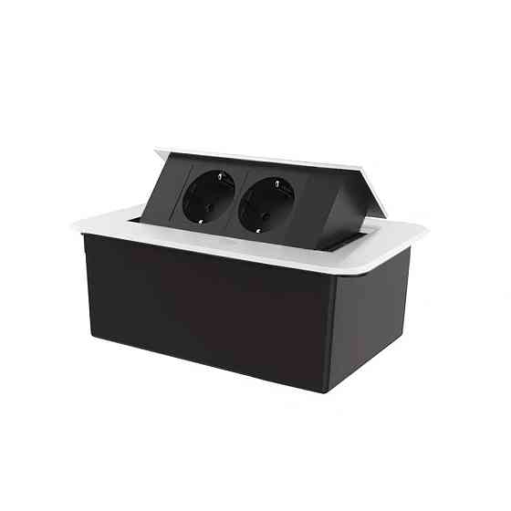 LIVOLO Меблева розетка подвійна LIVOLO біла, вбудована у стільницю, для кухні/офісу/конференц-з Коломыя