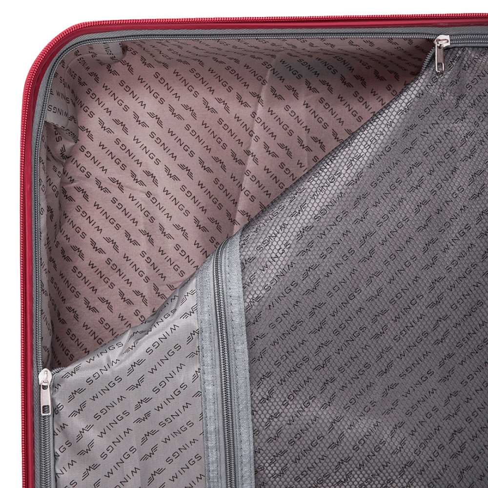 Валіза поліпропіленова WINGS PHX01 мала 55 см червона Київ - фото 9