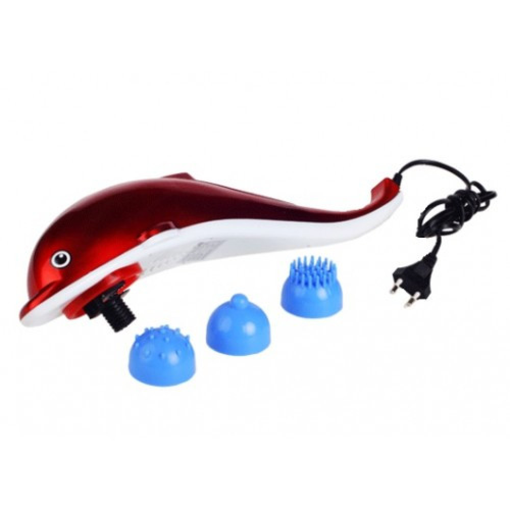 Інфрачервоний ручний масажер "Дельфін" 28W, для всього тіла, червоний/синій, живлення від мережі 220V Одеса - фото 3