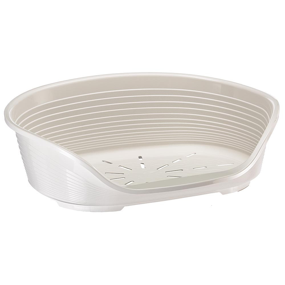 Пластиковый лежак для котов и собак Ferplast Siesta Deluxe (Ферпласт Сиеста Делюкс) 70.5 х 52 х h 23.5 см - SIESTA DELUXE 6, Белый Запорожье - изображение 1