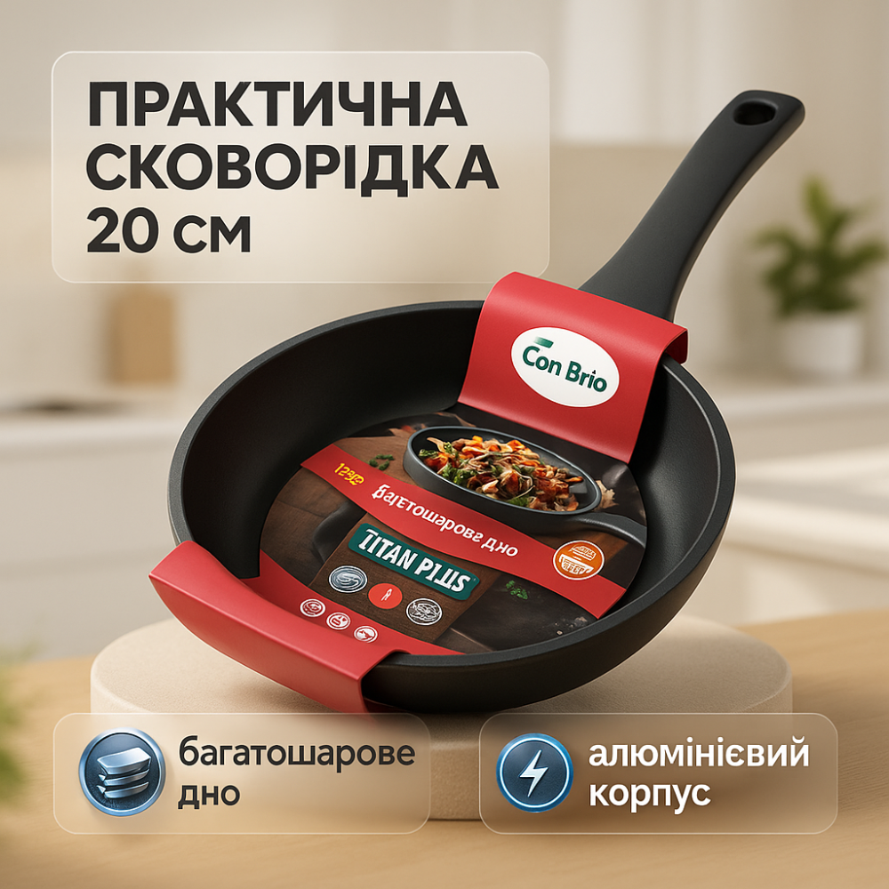 Легкая сковорода для повседневного использования Con, Практичная сковородка, Сковороду для варки WN-98 Львов - изображение 14