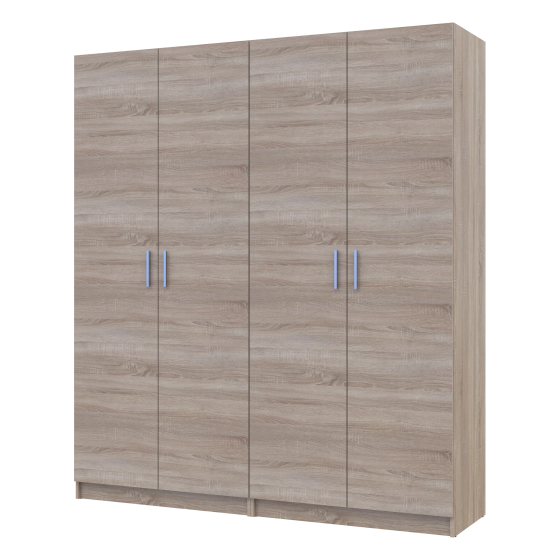 Комплект шаф для одягу з полицями Doros Промо (2 шт.) 180х48х204 см Дуб сонома (DRS-011465) Львів