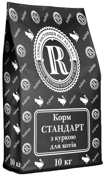 Сухой корм Ройчер Стандарт с курицей для кошек 10 кг Винница - изображение 1