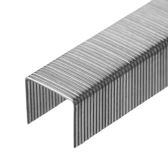 Скоба каленая 10 мм, ширина 11,3 мм, сечение 0.70 мм, 1000 шт/упак INTERTOOL RT-0130 Киев