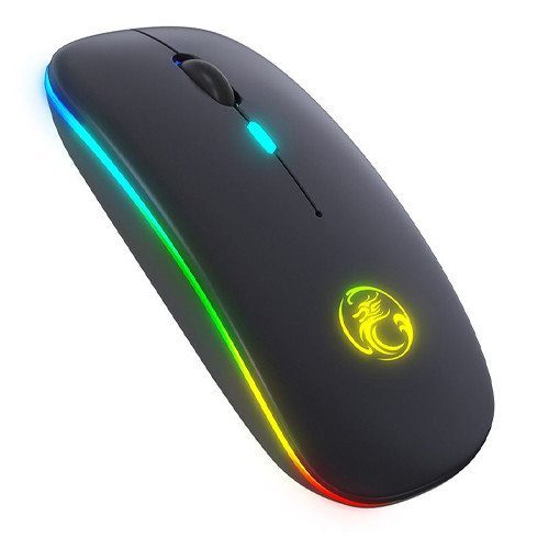 Бездротова мишка iMice E-1300 з підсвіткою, чорна Київ - фото 6