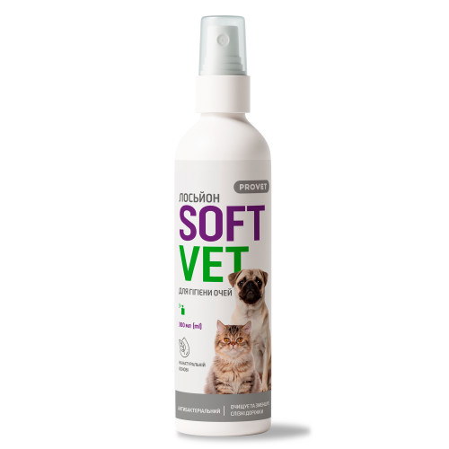 Лосьйон Provet SOFTVET для гігієни очей котів і собак 300 мл Київ - фото 1