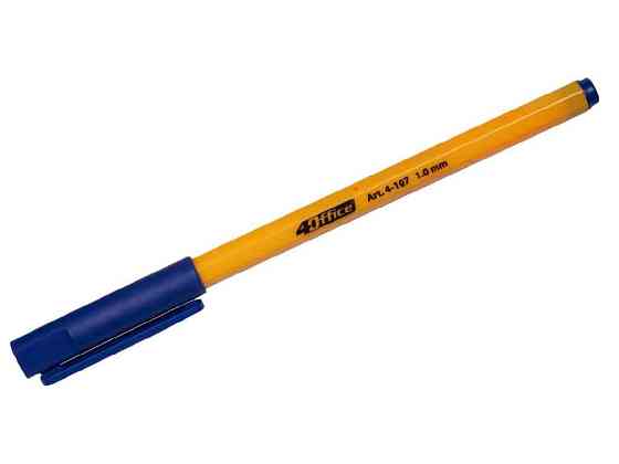 Ручка шариковая синий 50шт/уп. 4-107 ТМ 4OFFICE Solmir Киев