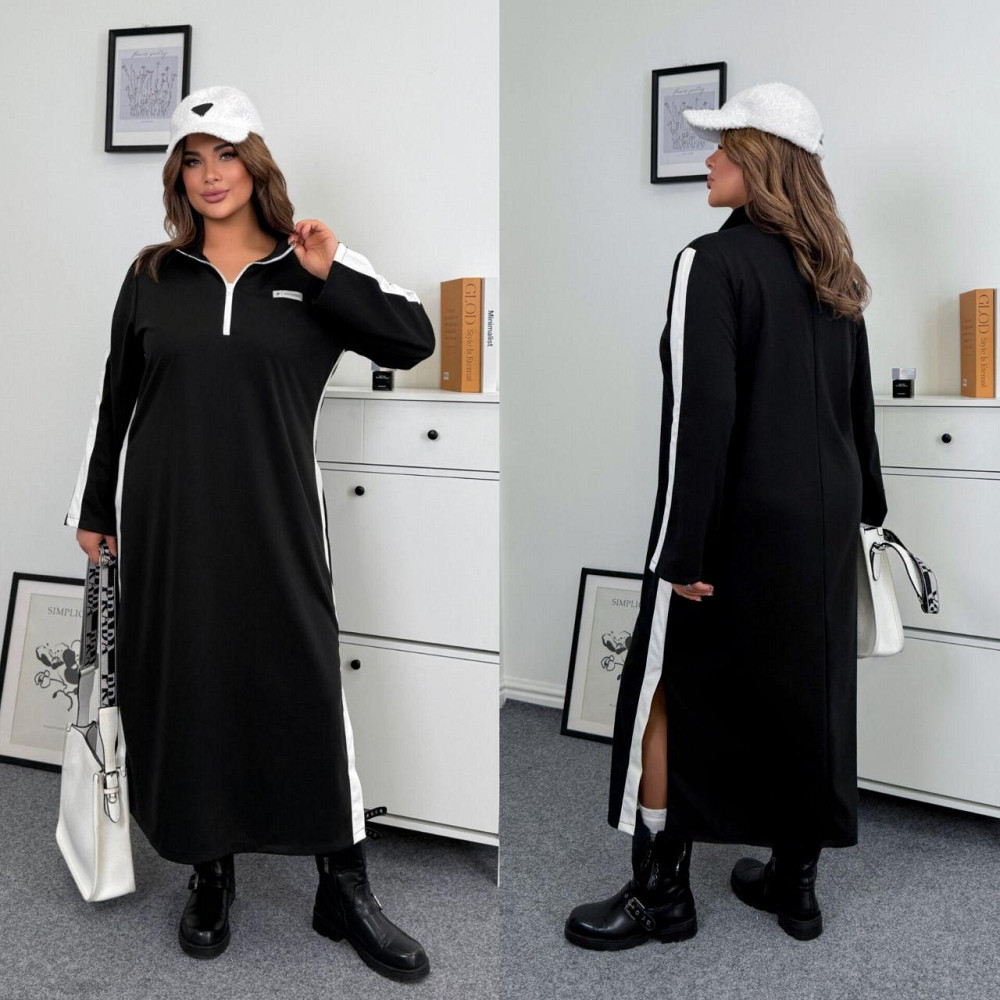 Женское стильное платье батал в стиле спорт шик итальянский трикотаж 56/58 Одесса - изображение 2