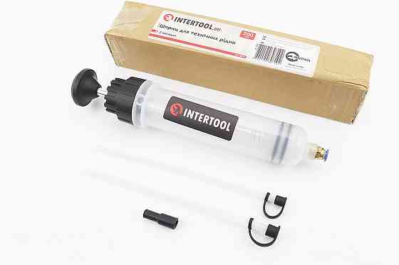 Шприц для технічних рідин 200мл, 2 насадки AT-3071 Київ