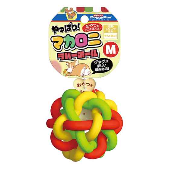 DoggyMan Macaroni Rubber Ball ДОГГІМЕН МАКАРОНИ м’яч іграшка для собак Київ