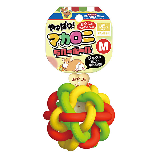 DoggyMan Macaroni Rubber Ball ДОГГИМЕН МАКАРОНЫ мяч игрушка для собак Киев - изображение 1