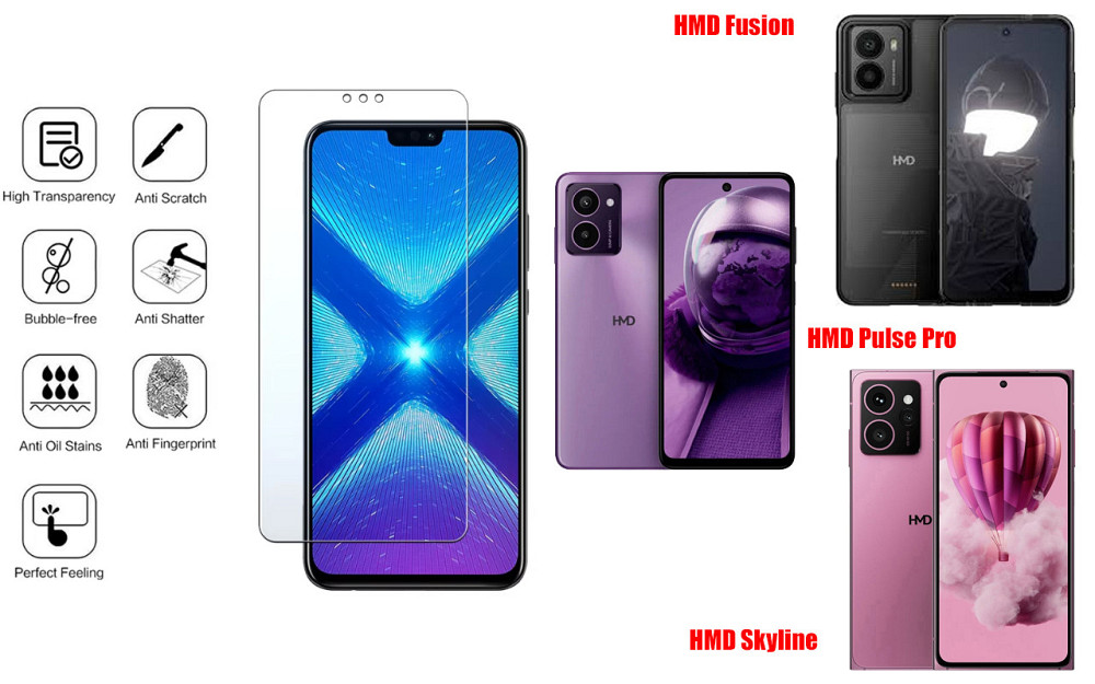Защитное стекло NeoGlass для HMD Fusion, Pulse Pro, Skyline – ультрапрозрачное и устойчивое Киев - изображение 4