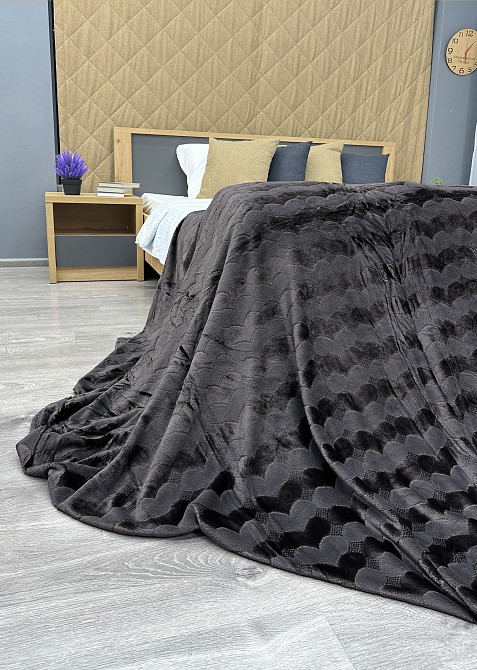 Плед-покривало 200х230 см (+-5см) Графітовий (87-251) Київ - фото 8