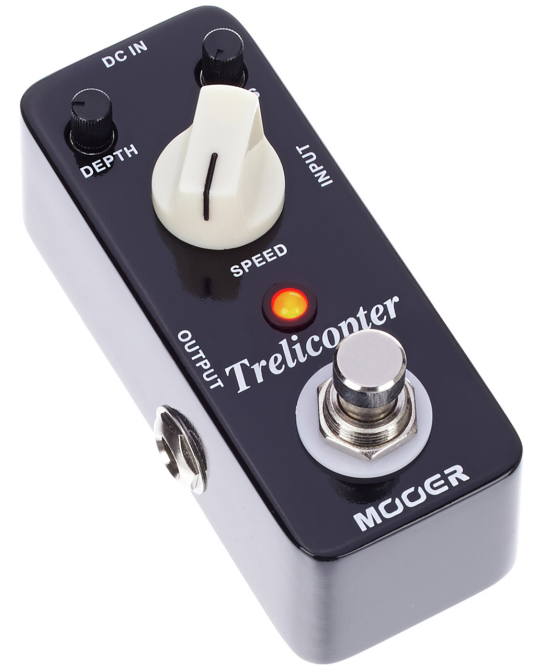 Гітарна педаль Mooer Trelicopter MTR1, аналогове Tremolo, True Bypass, регулювання Depth, Rate та Bias, металевий корпус Київ - фото 1