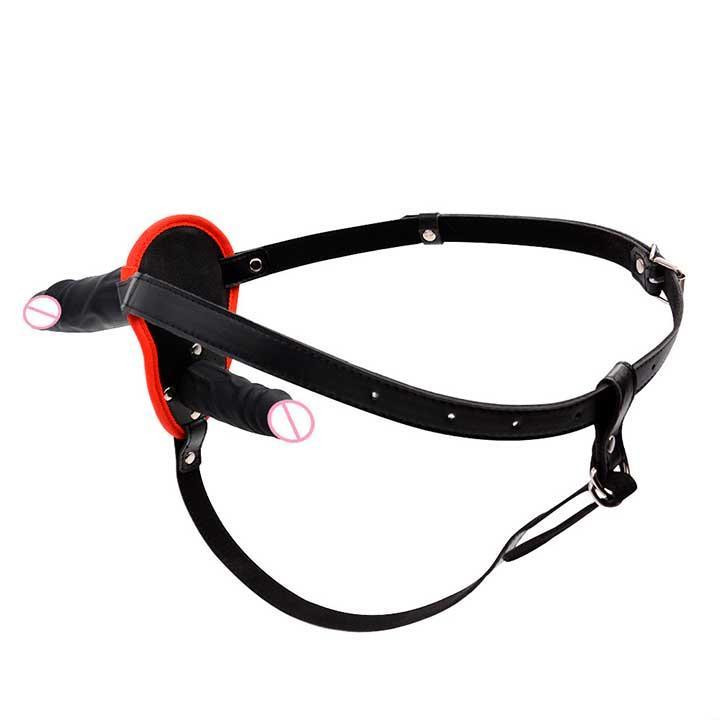 Двосторонній страпон - Double StrapOn - 13,5/10*3,5 см - Чорний Вінниця - фото 3