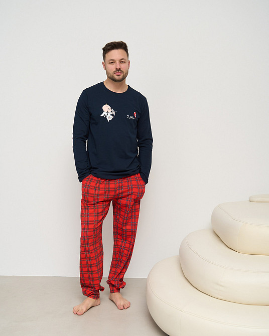 Мужская пижама хлопковая - Купидончик - Family look для пары Tom John 93431 M Киев - изображение 1